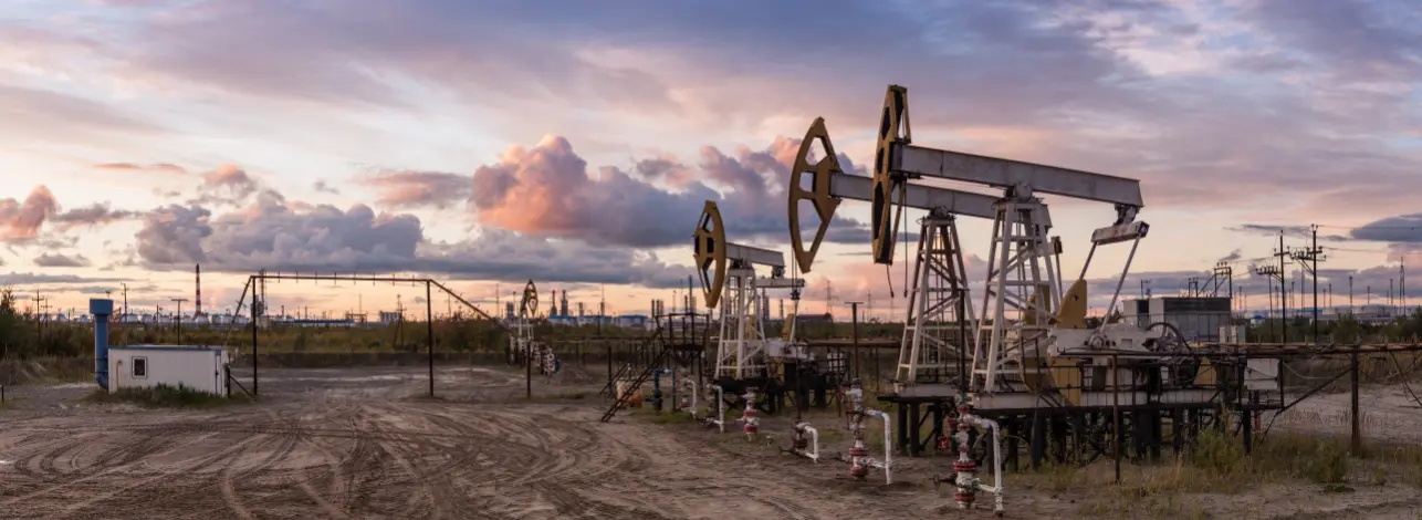 Oilfield pumpjacks and equipment used during cementing additives phase in well construction